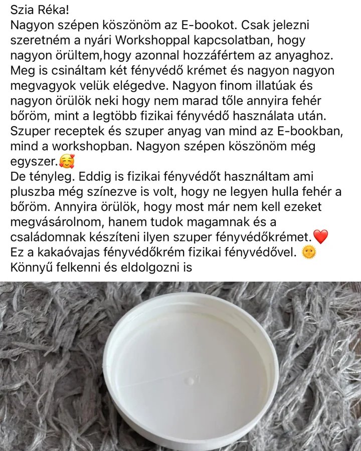 Naturéka klubtag visszajelzése a zárt csoportból — 16